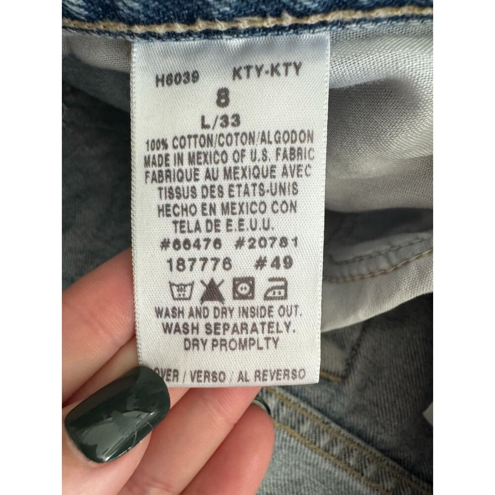 Tommy Hilfiger Patchwork Star Distressed Jeans | Size 8 | Vintage Y2K Deni - Picture 6 of 9